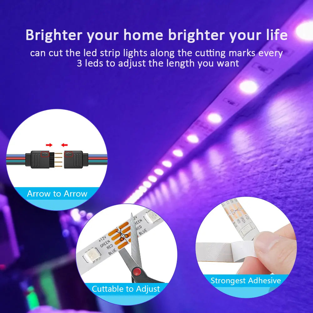 BANDES LED MULTICOLORE POUR LA MAISON