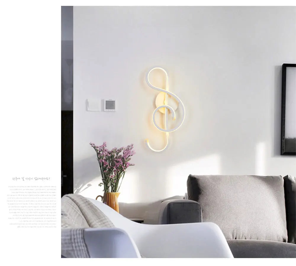 Modern Minimalist Wall Lamps Living Room Bedroom Bedside Luster AC90V-260V LED Indoor black white Lamp Aisle Lighting decoration