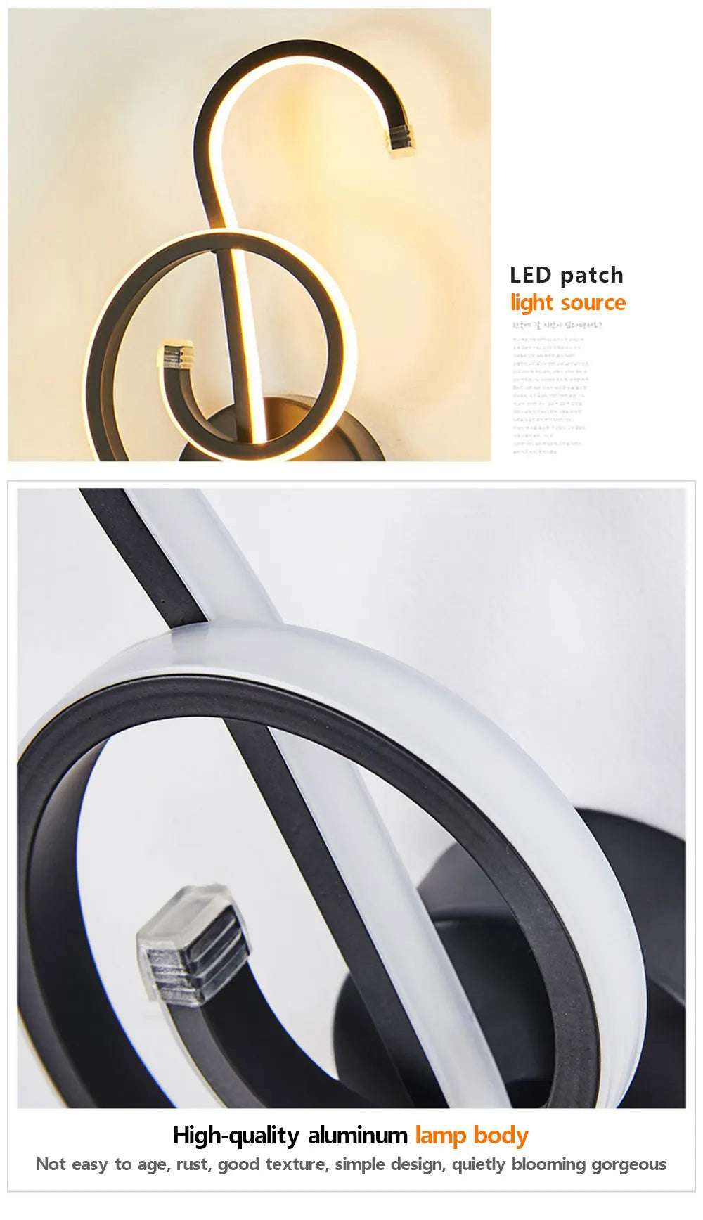 Modern Minimalist Wall Lamps Living Room Bedroom Bedside Luster AC90V-260V LED Indoor black white Lamp Aisle Lighting decoration