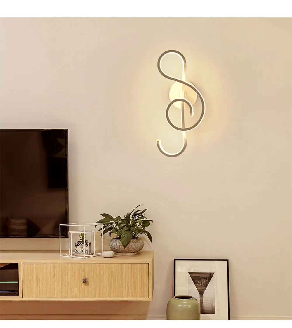 Modern Minimalist Wall Lamps Living Room Bedroom Bedside Luster AC90V-260V LED Indoor black white Lamp Aisle Lighting decoration
