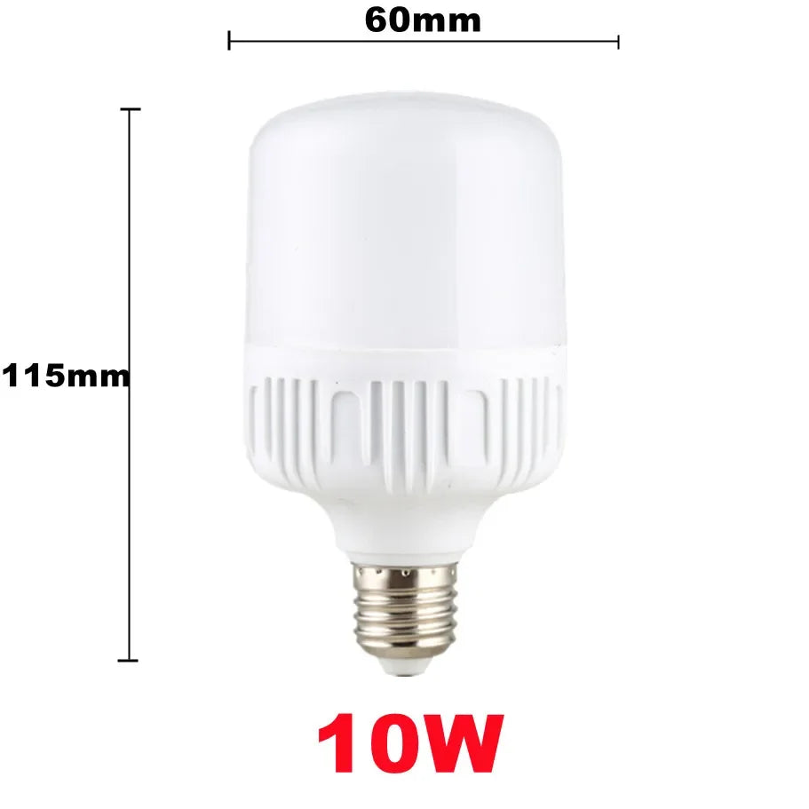 100W E27 LED Screw Mouth Light 220V High Brightness Light Bulb White Light Eye Protection Non Flickering High Heat Dissipation