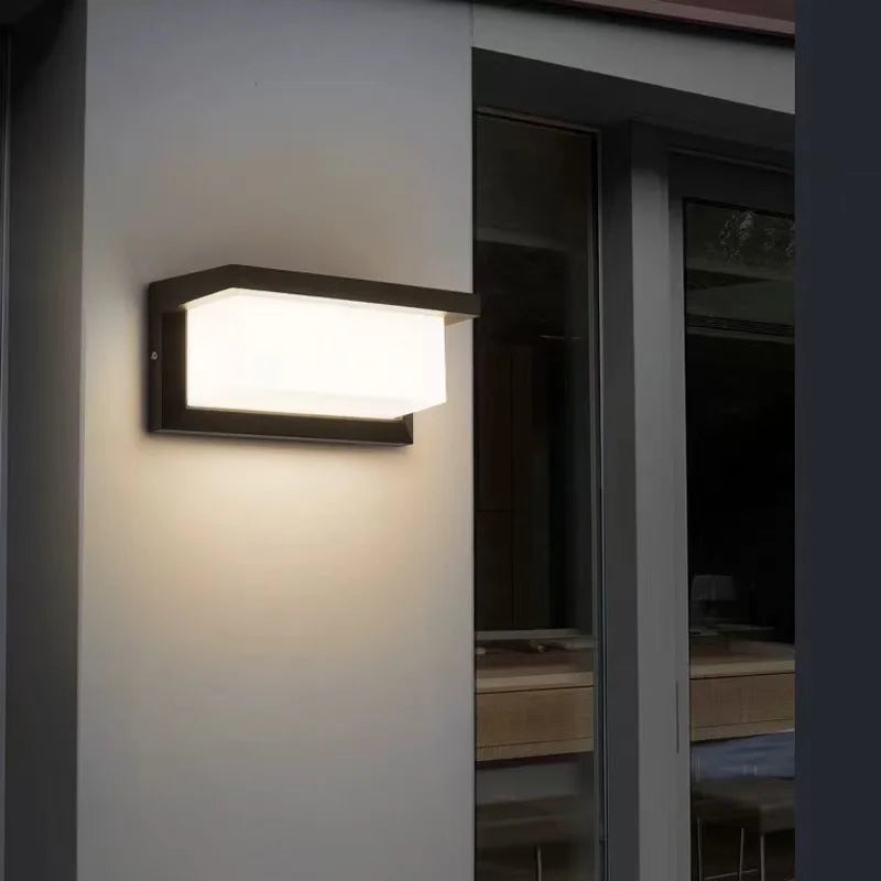 LED Outdoor Wall Light PIR Motion Sensor Wall lamp AC110V 220V Waterproof Modern Indoor Home Balcony Porch Garden Decoration
