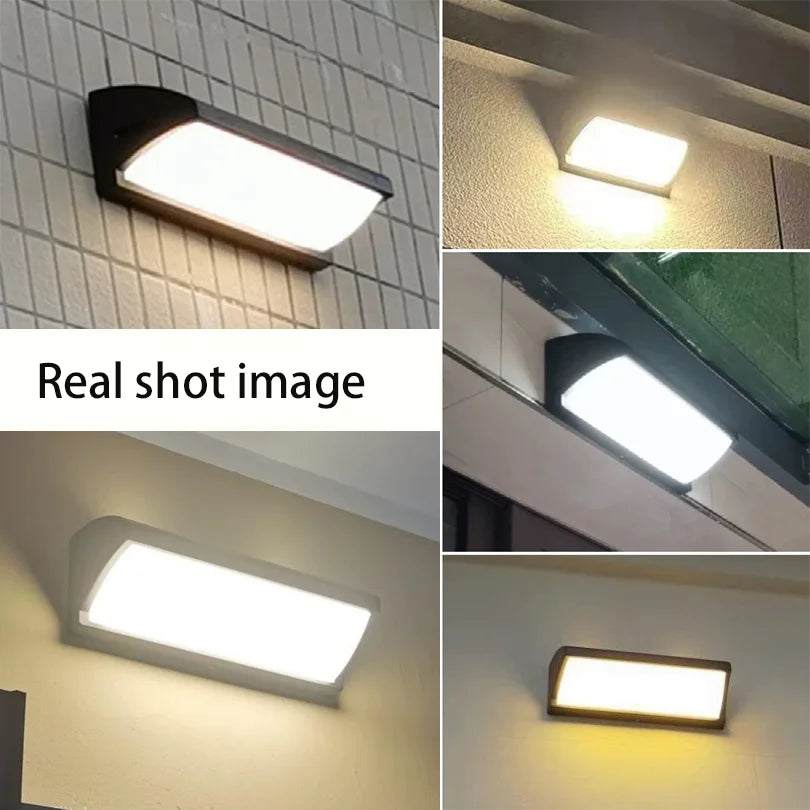 LED Outdoor Wall Light PIR Motion Sensor Wall lamp AC110V 220V Waterproof Modern Indoor Home Balcony Porch Garden Decoration