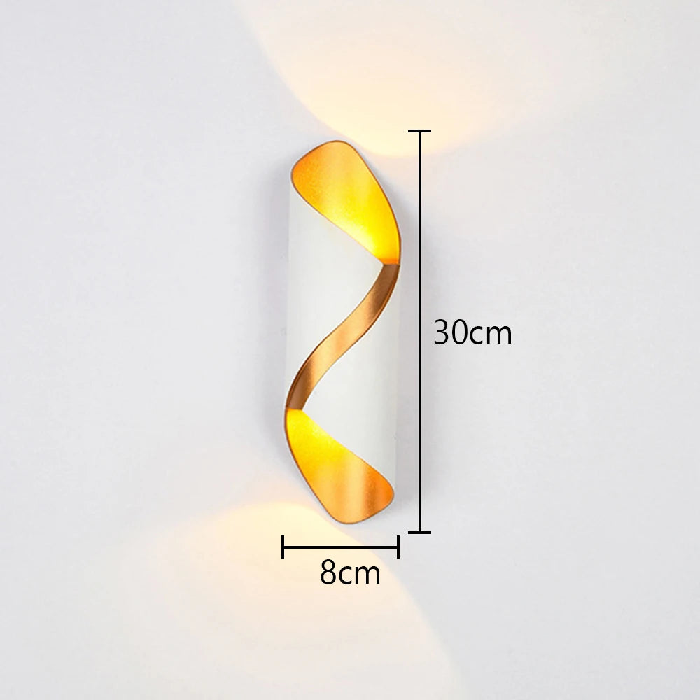 Modern minimalist LED Wall Lamps Nordic style Indoor Wall Lights Bedroom bedside Living Room Wall Sconce Simple indoor Lighting