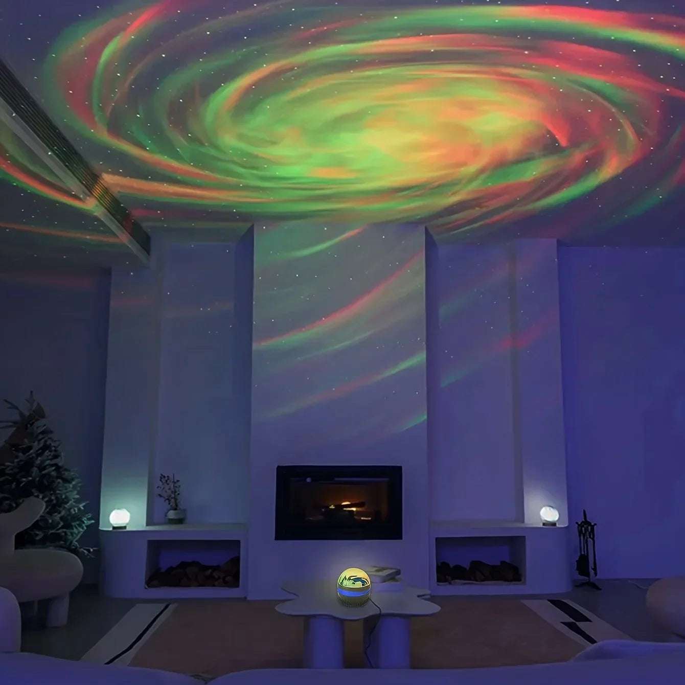 Galaxy Starry Sky LED Projector USB Powered Remote Control Night Light for Children’s Bedroom Christmas/Wedding Ambient Decor