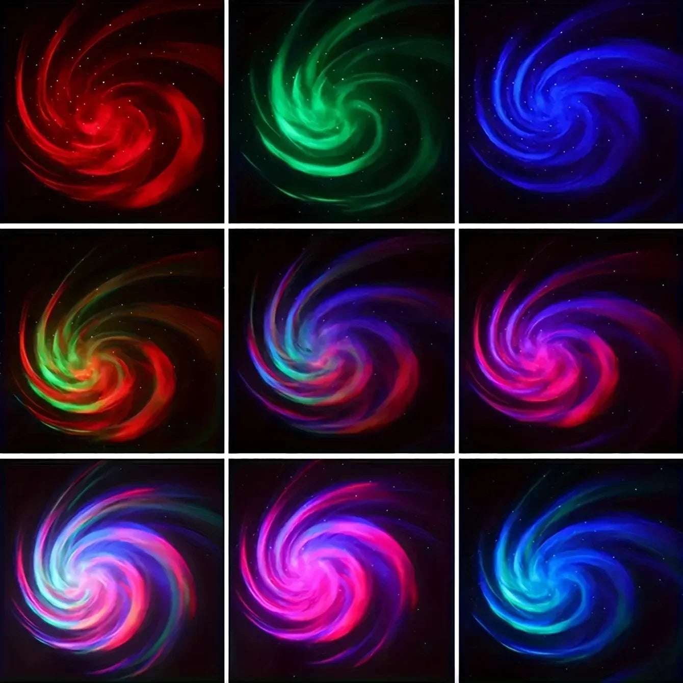 Galaxy Starry Sky LED Projector USB Powered Remote Control Night Light for Children’s Bedroom Christmas/Wedding Ambient Decor