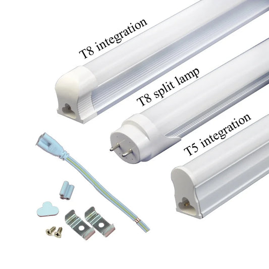 LED Tube T5 T8 Lamp 220V 230V 240V With switch Tube 28cm 57cm 5W 10W LED Wall Lamp Warm Cold White Red blue pink green