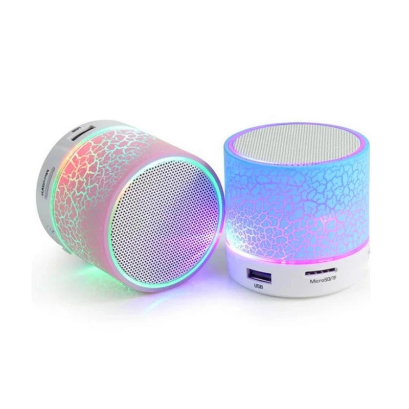 LED Light Crack Wirless Bluetooth Speaker Outdoor Sound Box Small Protable Speaker for All Smartphones MP3 Music Sound Column