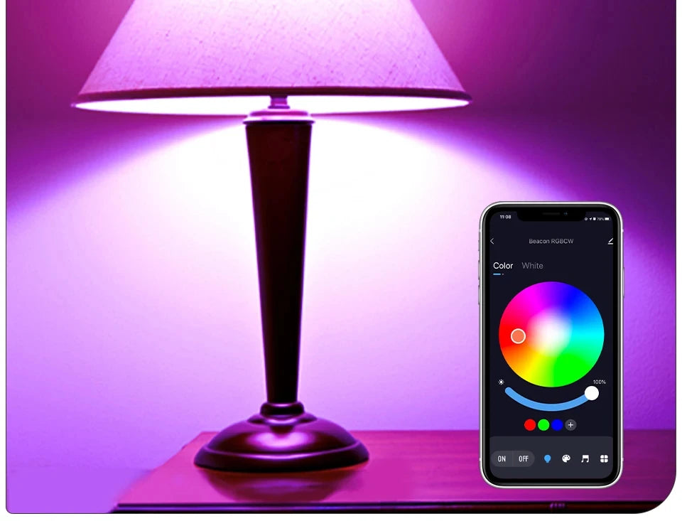 E27 LED Smart Bulb RGB Tuya Lamp Bluetooth APP Control Dimmable Ampoule LED Light Bulb 15W Home Bedroom Christmas Party Decor