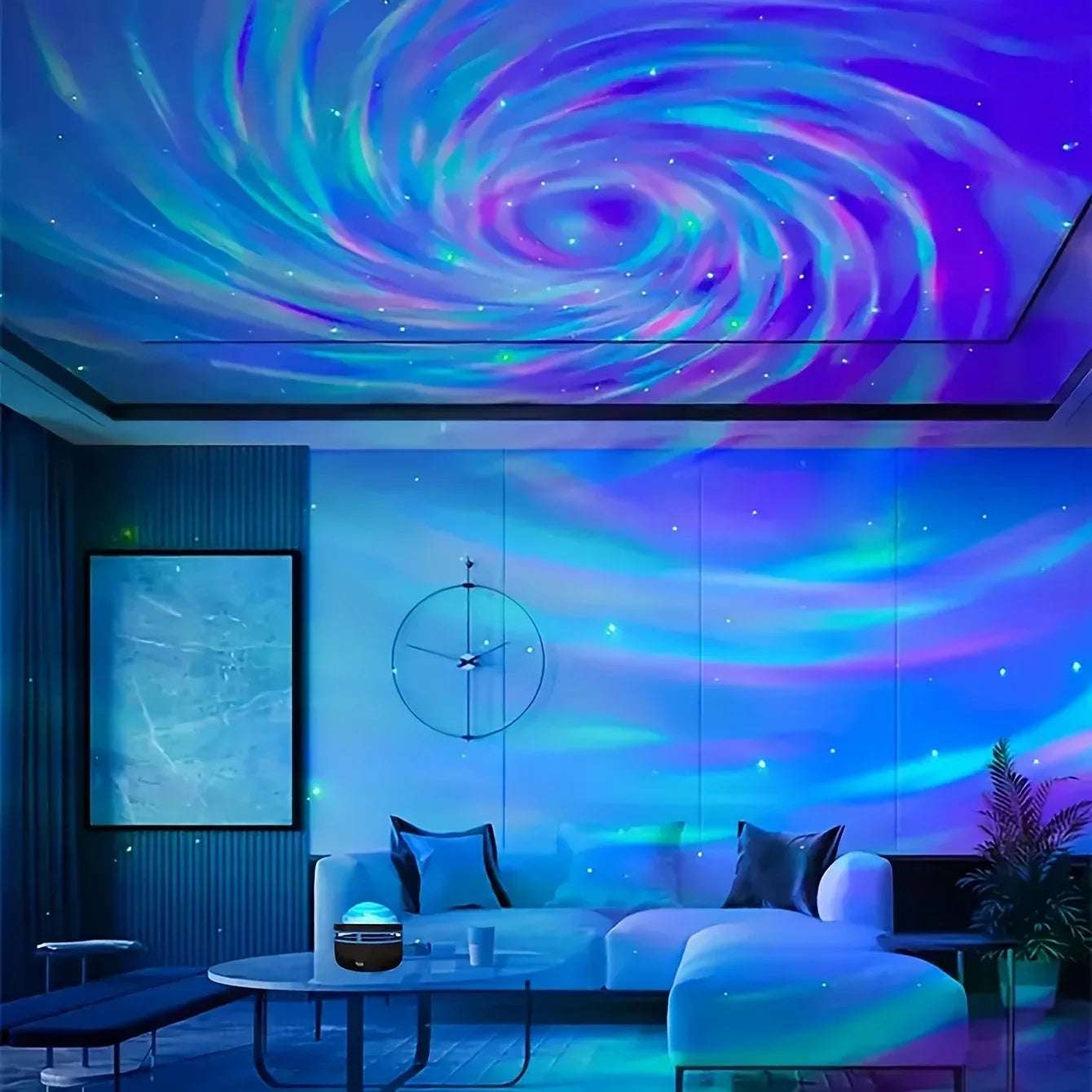 Galaxy Starry Sky LED Projector USB Powered Remote Control Night Light for Children’s Bedroom Christmas/Wedding Ambient Decor