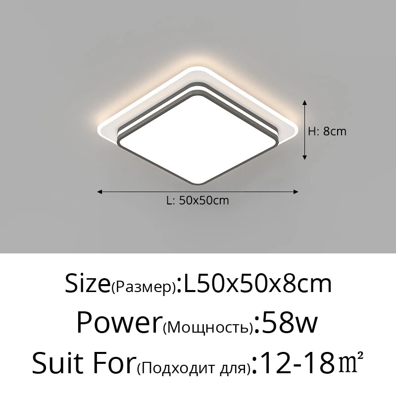 Modern Led Ceiling Lamp Shell Dimmable Aluminium for Living Dining Table Room Bedroom Ceiling Chandelier Art Minimalist Fixture