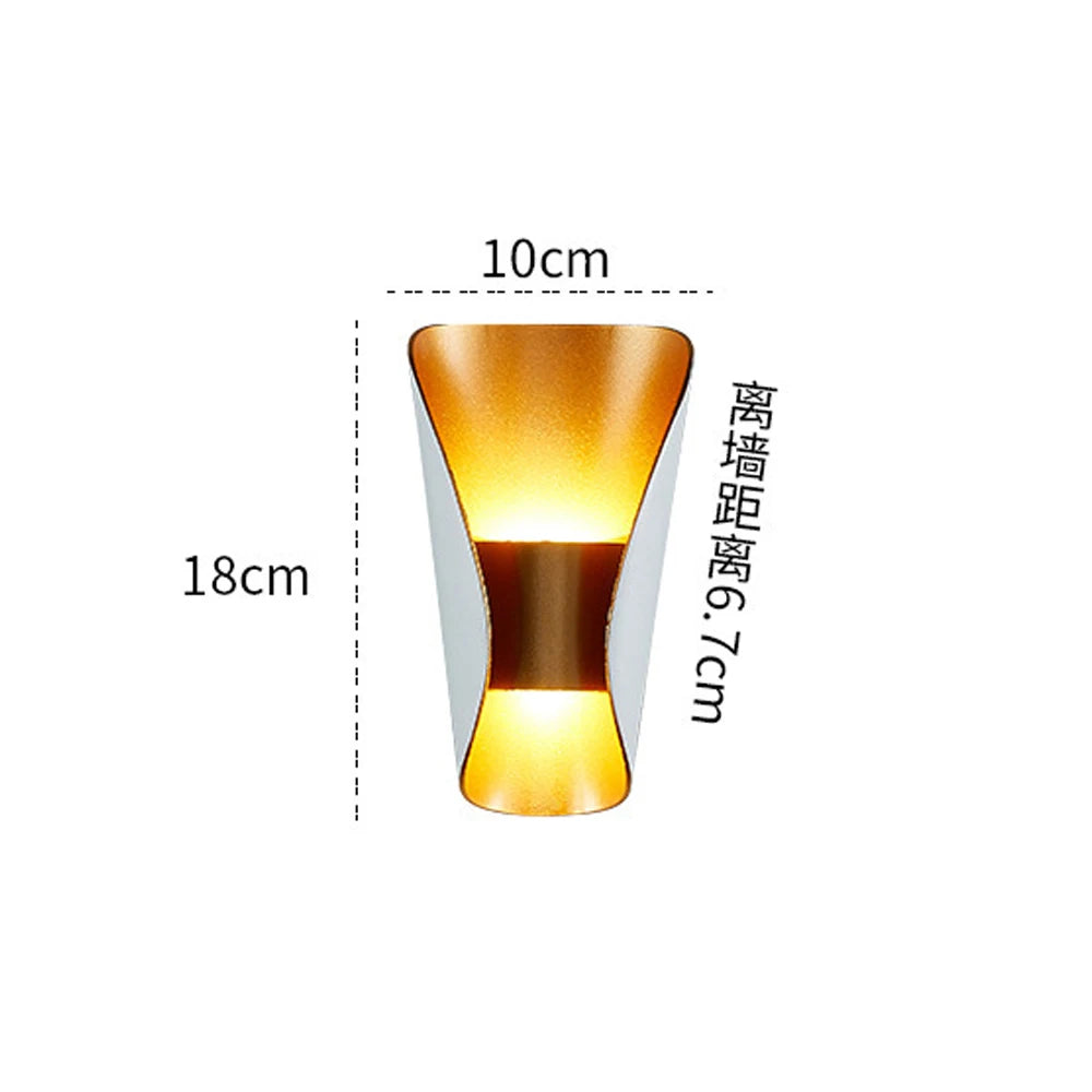 Modern minimalist LED Wall Lamps Nordic style Indoor Wall Lights Bedroom bedside Living Room Wall Sconce Simple indoor Lighting