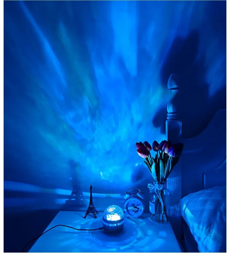 Galaxy Starry Sky LED Projector USB Powered Remote Control Night Light for Children’s Bedroom Christmas/Wedding Ambient Decor