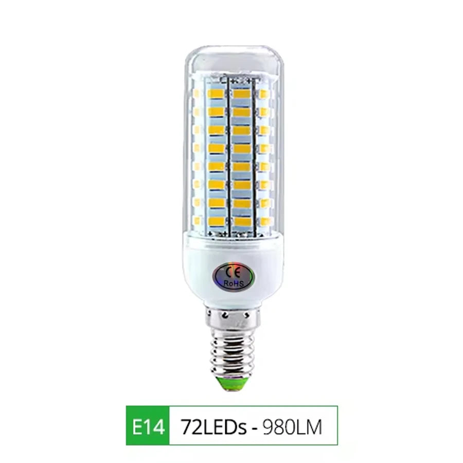 E27 LED Lamp E14 LED SMD 5730 220V Corn Light Bulbs 24 36 56 72LEDs Lamparas LED Chandelie For Home Decoration Ampoule Led Light