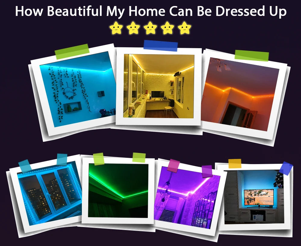 BANDES LED MULTICOLORE POUR LA MAISON