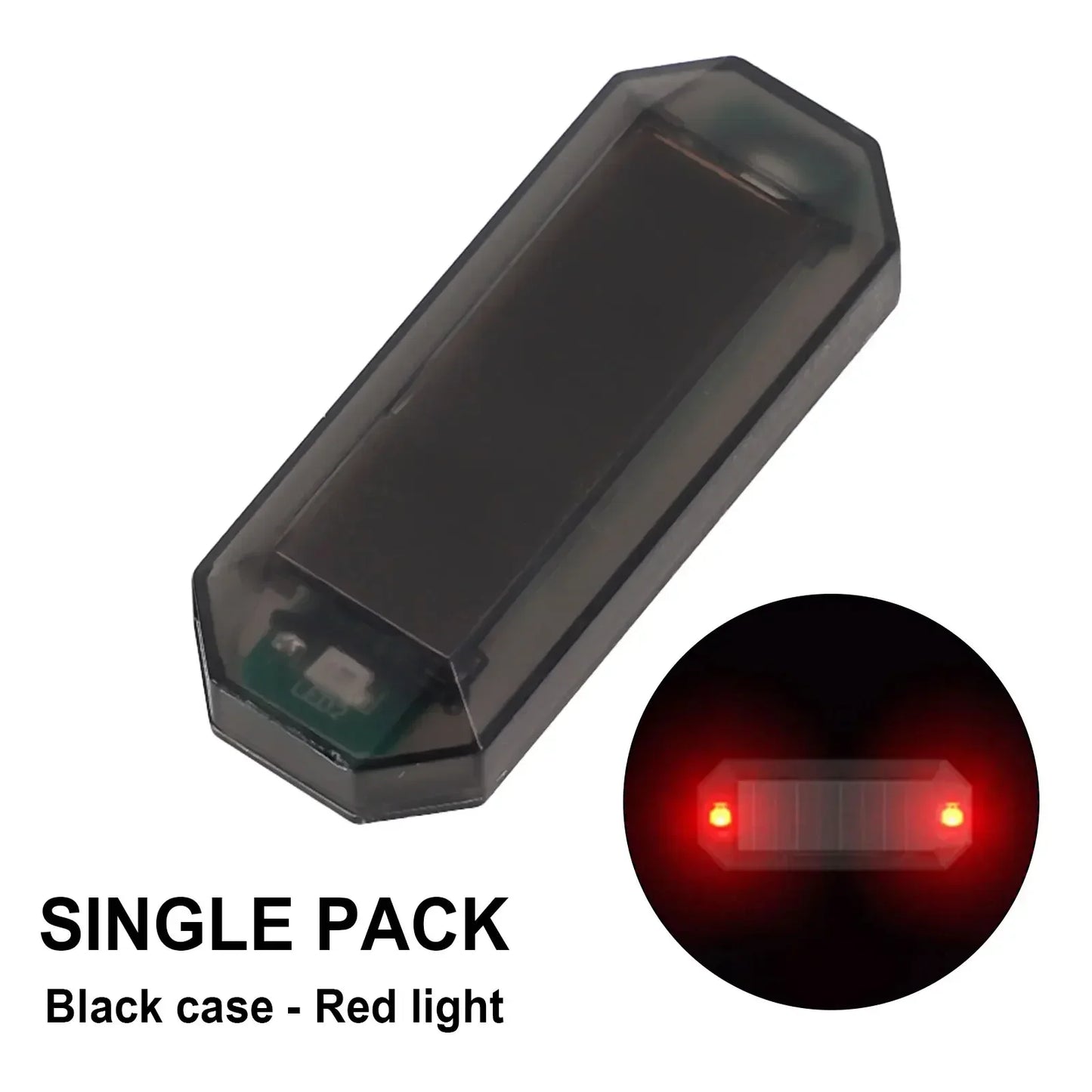 Mini LED Solar Power Car Warning Light Night Security Simulated Alarm Wireless Anti-Theft Caution Lamp Strobe Dummy Alarm Lamp