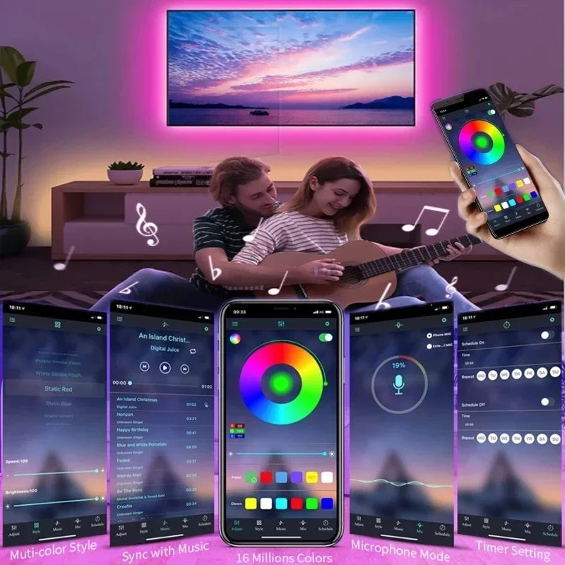 LAMPE LED - BANDES LED MULTICOLORE POUR LA MAISON