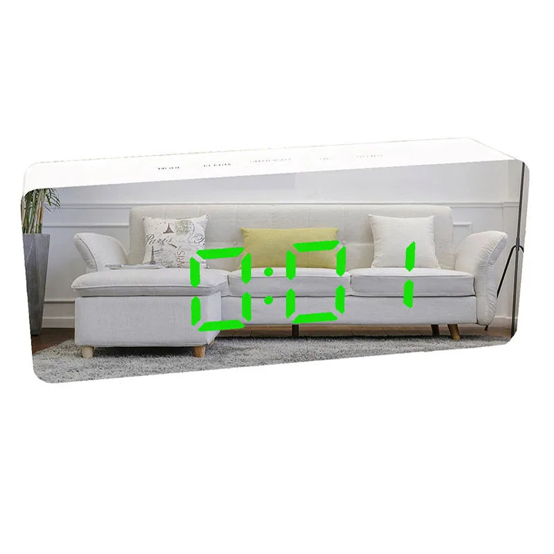 Digital Alarm Clock LED Electronic Desktop Clock with Temperature for Bedroom Home Office Teens Kids