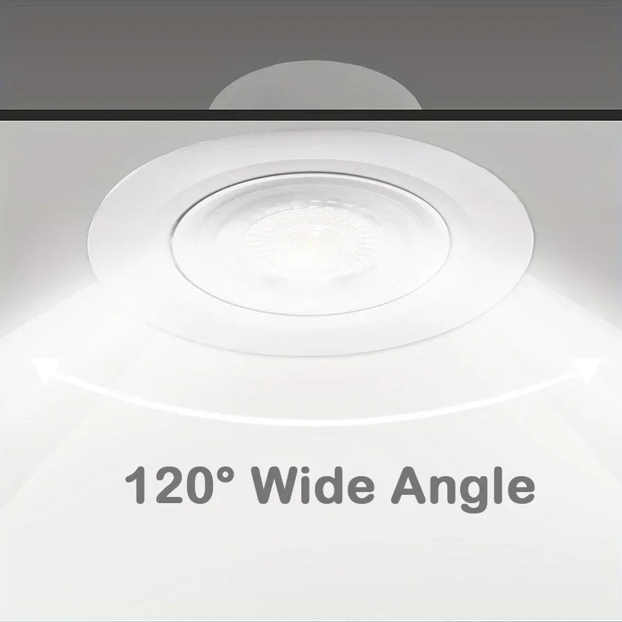 LED Recessed Downlight AC 200-240V 5W Spotlight Indoor Lighting Bedroom Living Room Corridor White Light Round Ceiling Lights