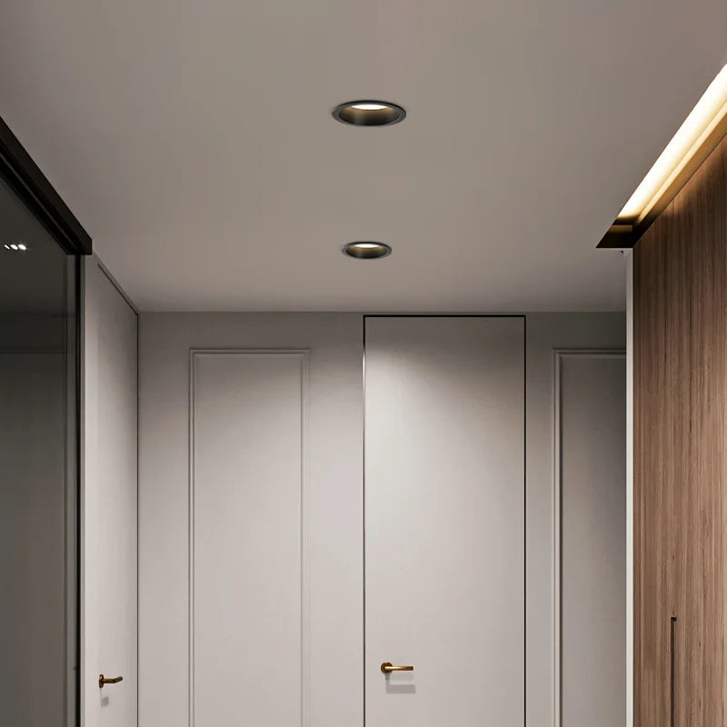 Dimmable Anti-glare Recessed LED Downlight Lamp 5W 7W 9W 12W 20W 85-265V  Ceiling Spot Panel Bulbs Round For Home Lighting