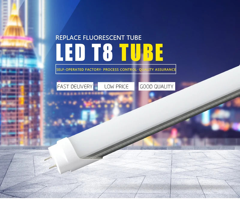 T8 LED Tube Lights 1ft 1.5ft G13 Bin pin LED Lamps  85-265V Warm white