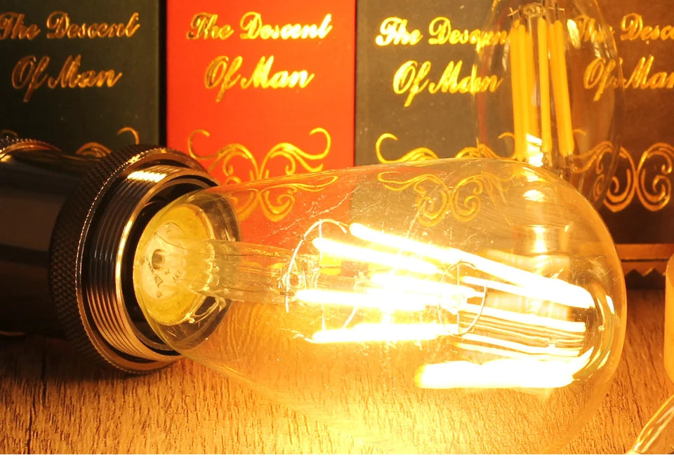 Retro Vintage LED Edison Lamp Bulb E27 E14 LED Filament light 220V 8W 6W 4W 2W Vintage Candle Light Ampoule Incandescent Bulb