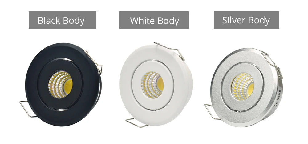 COB Spot LED Light Cut Hole 70mm 90mm Reccesed Downlight Middle Szie For Home Celing 20 square meters suggest 10-15pcs