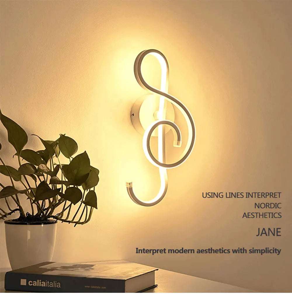 Modern Minimalist Wall Lamps Living Room Bedroom Bedside Luster AC90V-260V LED Indoor black white Lamp Aisle Lighting decoration