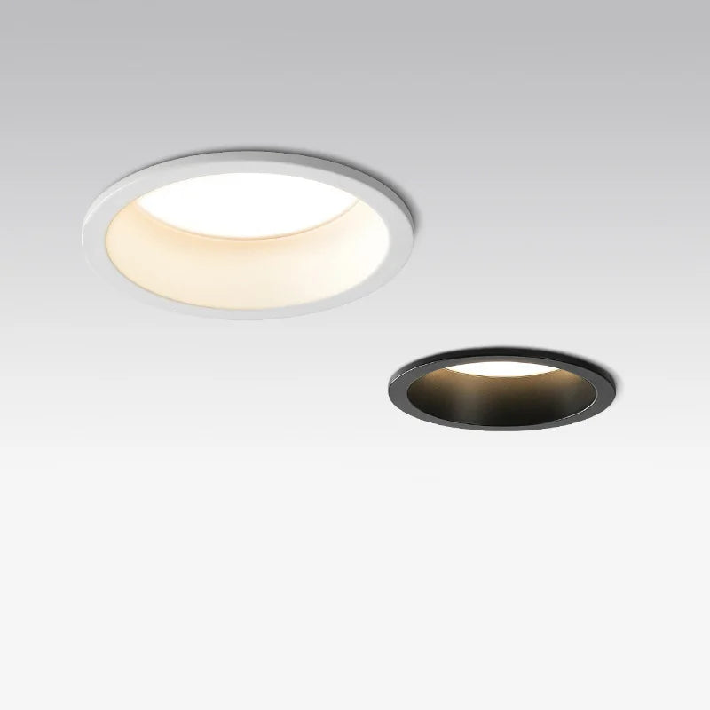 Dimmable Anti-glare Recessed LED Downlight Lamp 5W 7W 9W 12W 20W 85-265V  Ceiling Spot Panel Bulbs Round For Home Lighting