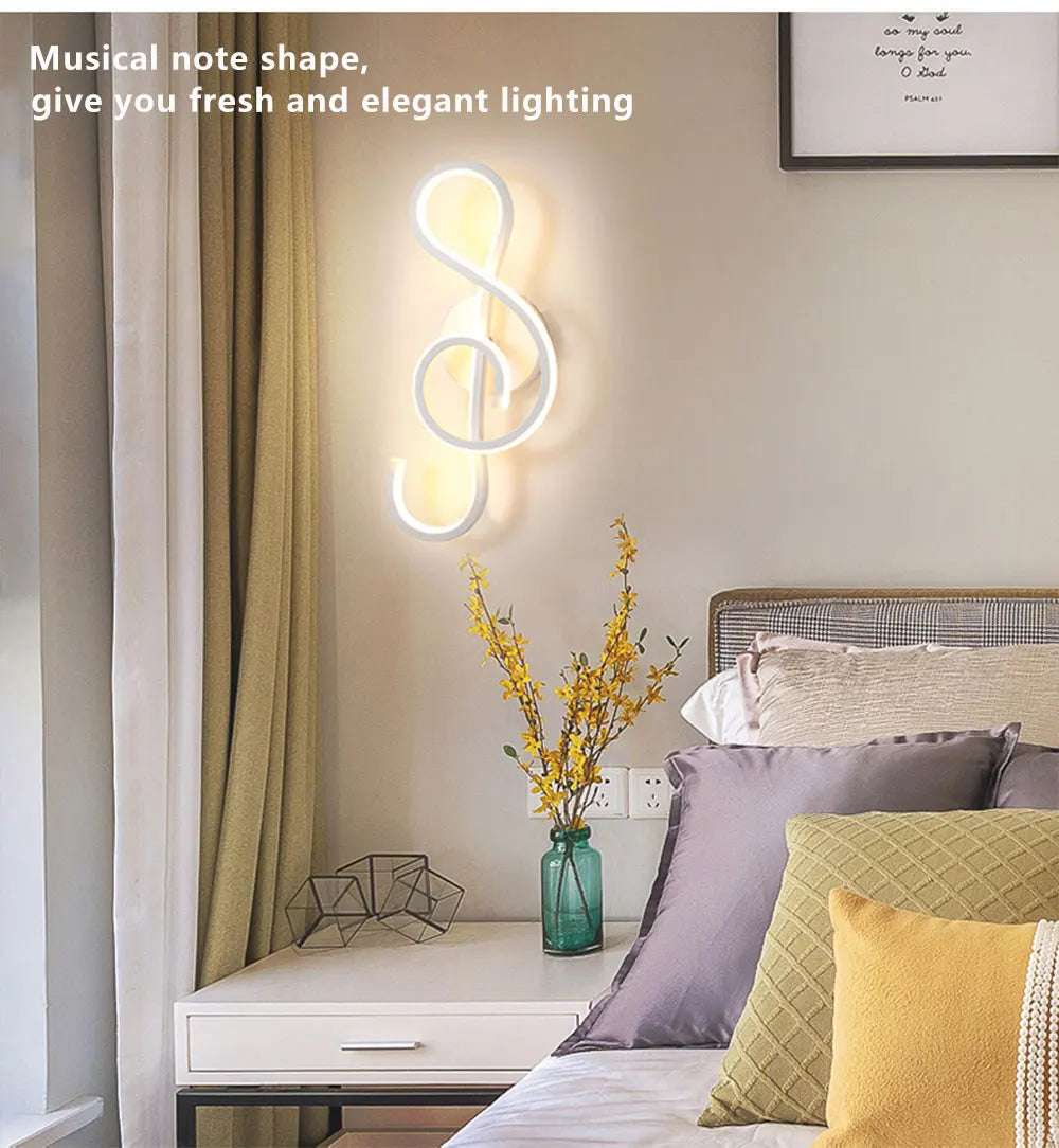Modern Minimalist Wall Lamps Living Room Bedroom Bedside Luster AC90V-260V LED Indoor black white Lamp Aisle Lighting decoration