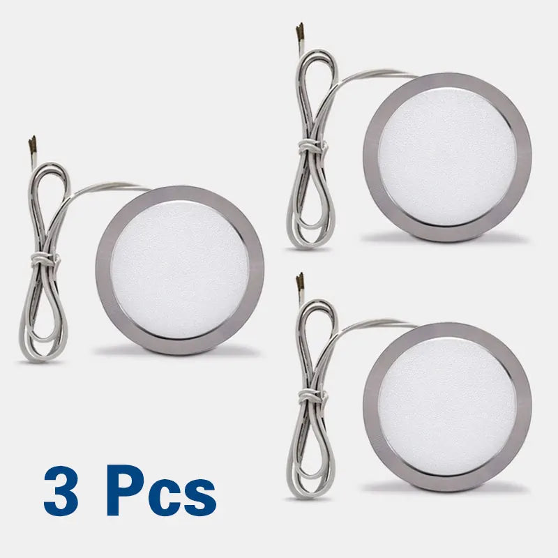 1/3/6pcs LED Cabinet Light 3W 5W DC12V 24V Cupboard Lamp Indoor Lighting for Under Kitchen Cabinet Home Wardrobe Showcase Decor
