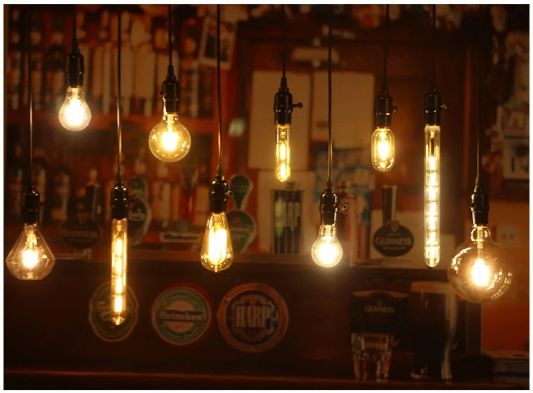 Retro Vintage LED Edison Lamp Bulb E27 E14 LED Filament light 220V 8W 6W 4W 2W Vintage Candle Light Ampoule Incandescent Bulb