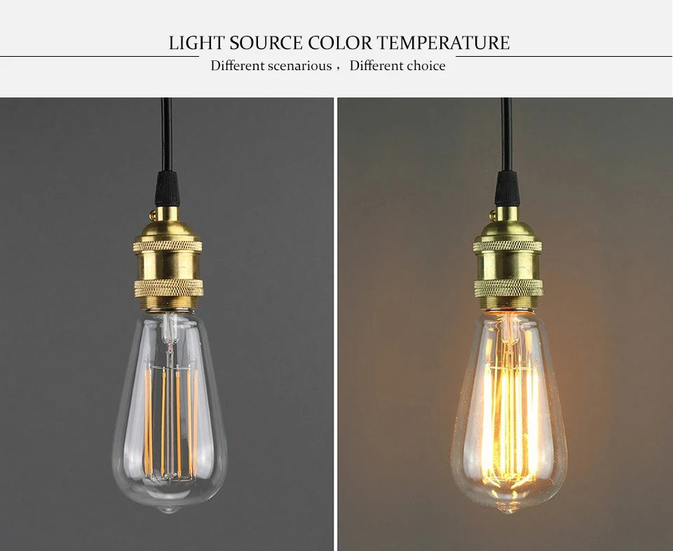 Retro Vintage LED Edison Lamp Bulb E27 E14 LED Filament light 220V 8W 6W 4W 2W Vintage Candle Light Ampoule Incandescent Bulb