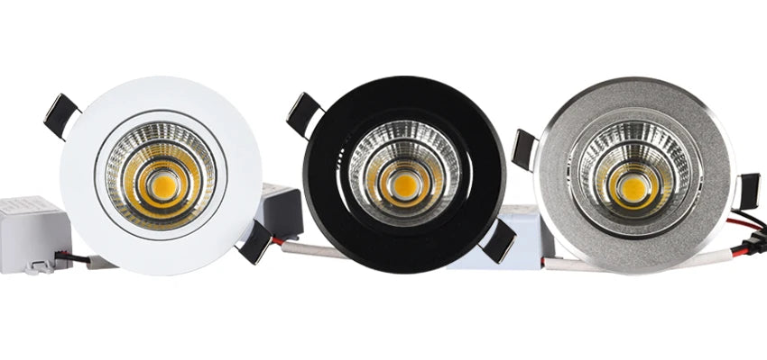 COB Spot LED Light Cut Hole 70mm 90mm Reccesed Downlight Middle Szie For Home Celing 20 square meters suggest 10-15pcs