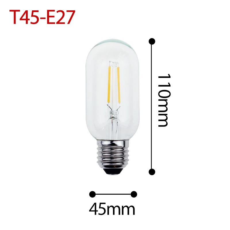 Retro Vintage LED Edison Lamp Bulb E27 E14 LED Filament light 220V 8W 6W 4W 2W Vintage Candle Light Ampoule Incandescent Bulb
