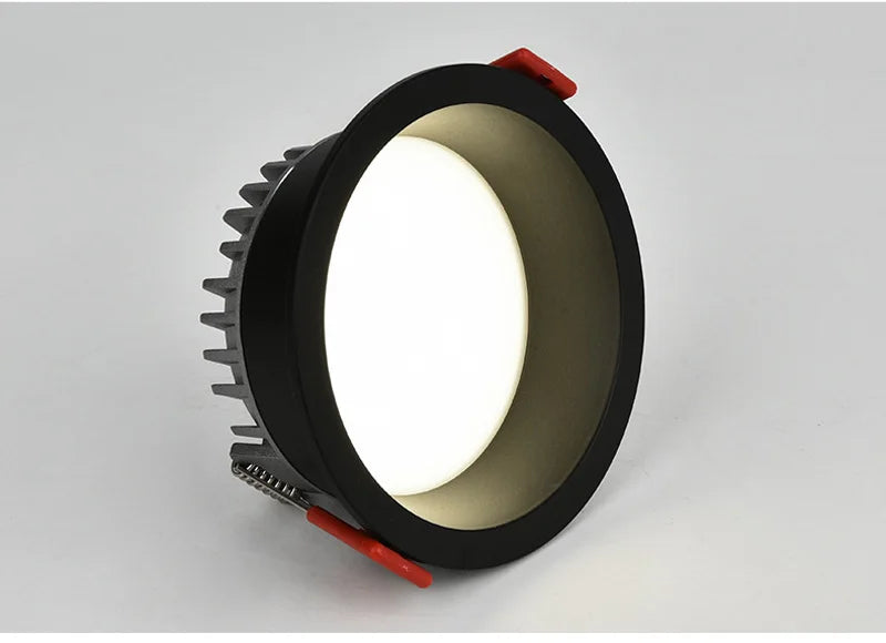 Dimmable Anti-glare Recessed LED Downlight Lamp 5W 7W 9W 12W 20W 85-265V  Ceiling Spot Panel Bulbs Round For Home Lighting