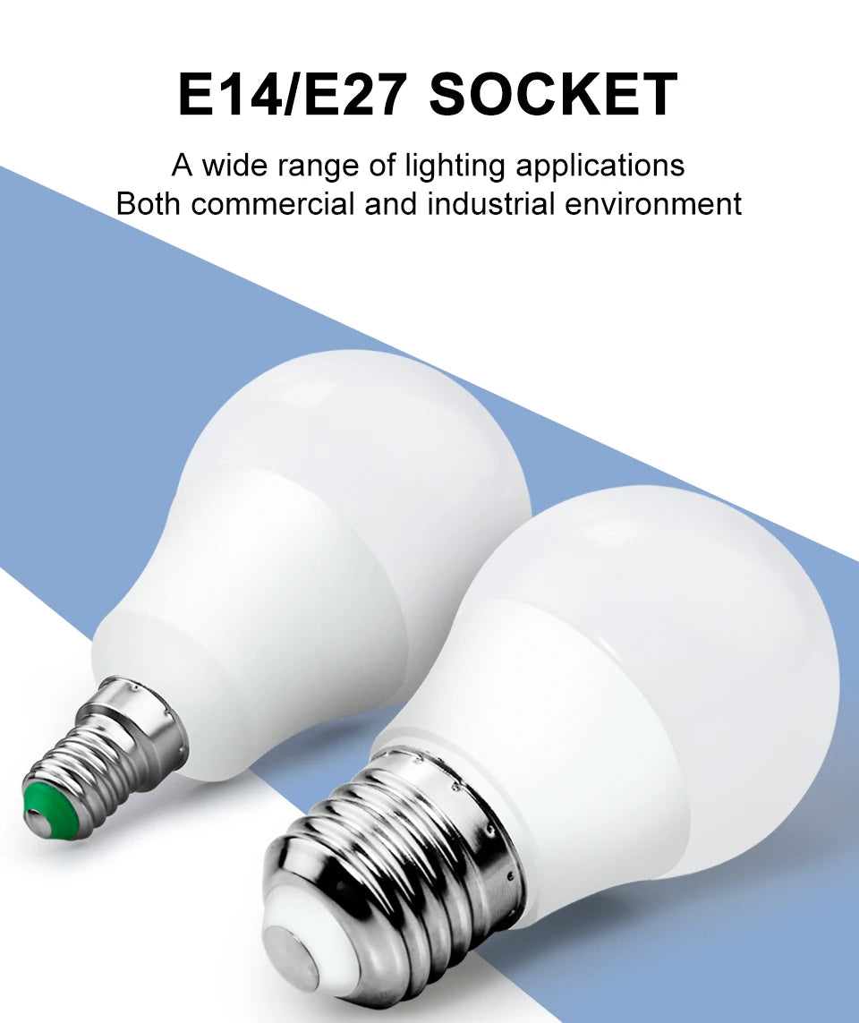 LED Bulb E27 Lamp 220V Lights E14 Spotlight 240V Lampada Leds Chandeliers 3W 6W 9W 12W 15W 18W 20W Bombillas For Home Ampoule