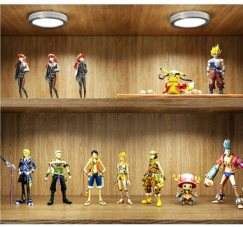 1/3/6pcs LED Cabinet Light 3W 5W DC12V 24V Cupboard Lamp Indoor Lighting for Under Kitchen Cabinet Home Wardrobe Showcase Decor