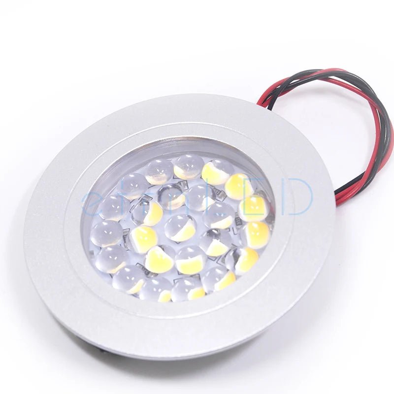 etrnLED Ceiling Led Spot Light Round Mini Focus 12V Ultra Thin Dimmable Built In Lamps Indoor Home Showcase Cabinet Downlight