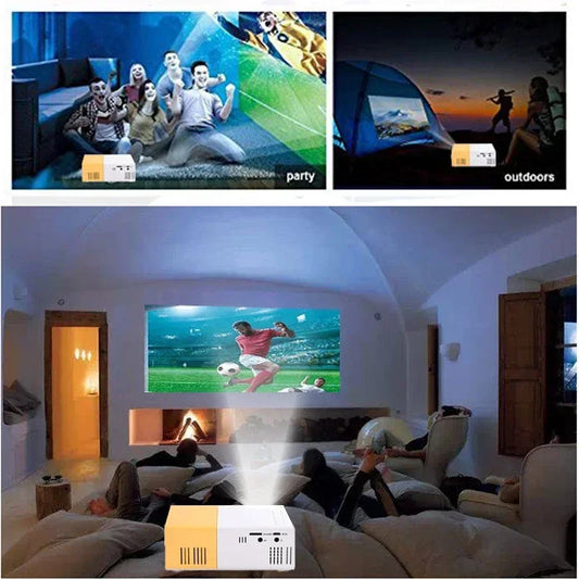 YG300 Mini Projector Portable Projector Wifi Smart 1280 720P Full HD Office Home Theater Video Mini Projector Mobile Projection