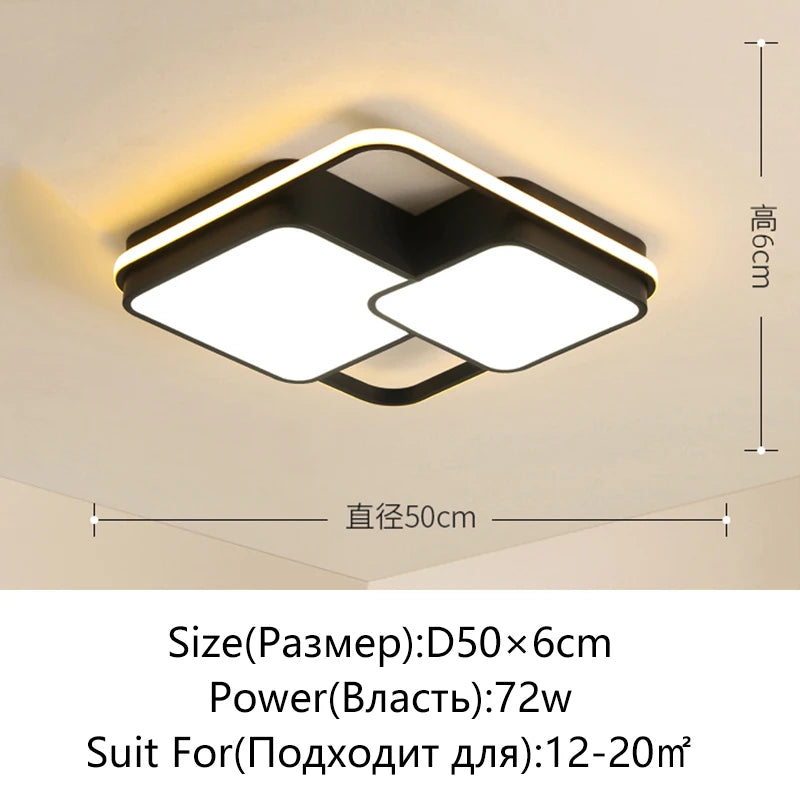 Modern Led Ceiling Lamp Is Suitable For Living Room Dining Room Kitchen Balcony Room Decoration Ceiling Chandelier