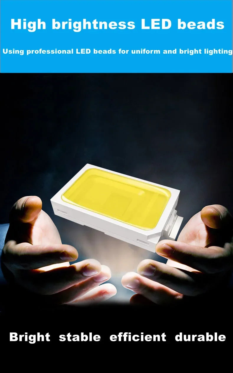 100W E27 LED Screw Mouth Light 220V High Brightness Light Bulb White Light Eye Protection Non Flickering High Heat Dissipation