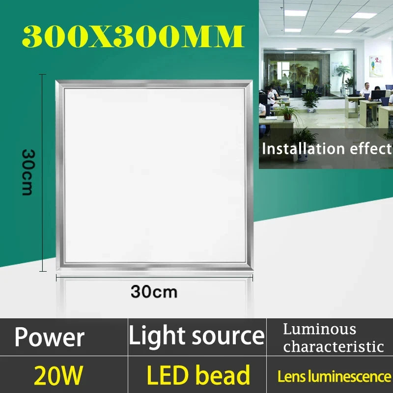60cm Panel Led Ceiling Lights 70W Ultra-thin Led Panel Lamp for Home Decor Bedroom Indoor Lighting Square Ceiling Lamp Office