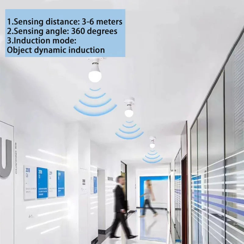 E27 LED PIR Motion Sensor Light Bulb 15W 18W Outdoor Lighting Human Induction Bulb Lamp For Living Room Bedroom Corridor Garage