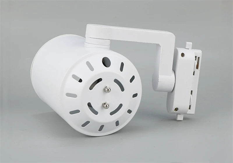 PAR30 LED E27 Track Light Bracket Base 2-Wires Rail Ceiling Lamps Holder Clothing Store Living Room Replaceable Spotlight Socket