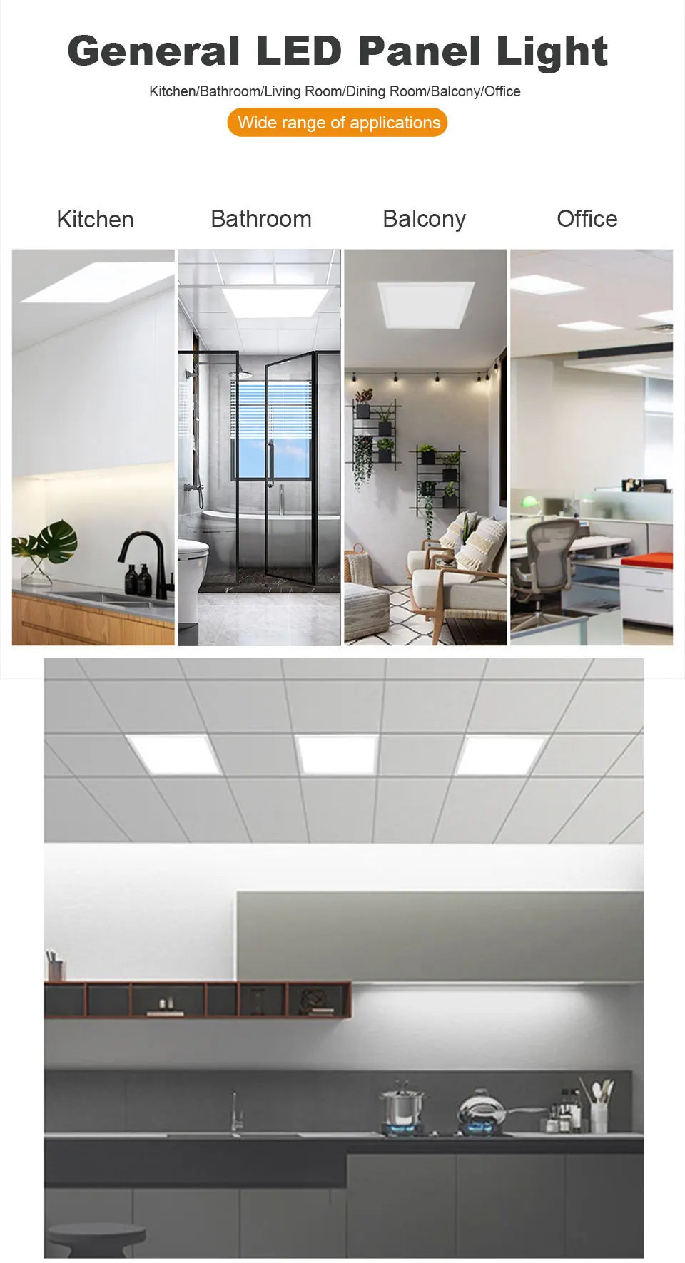 LED Ceiling Light 220V 24W Waterproof Dustproof Three Proof Light Bedroom Bathroom Dining Room Kitchen Indoor Lighting Fixtures