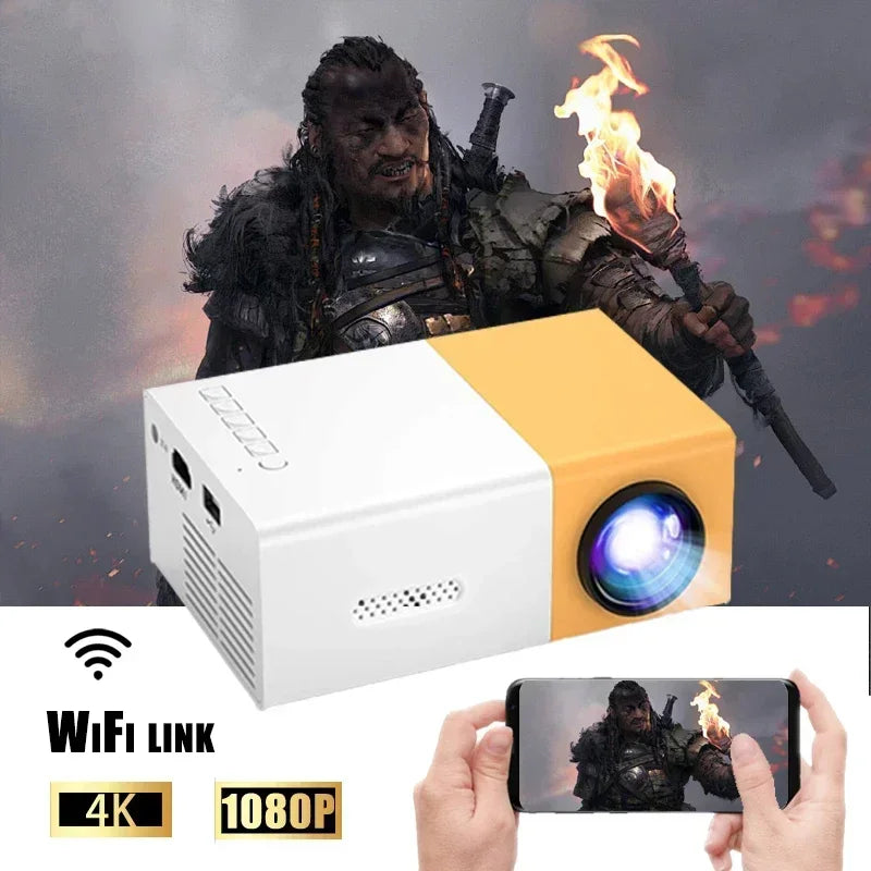 Projecteur Portable YG300 WiFi Smart 720P HD - Home Cinéma | LUXLED