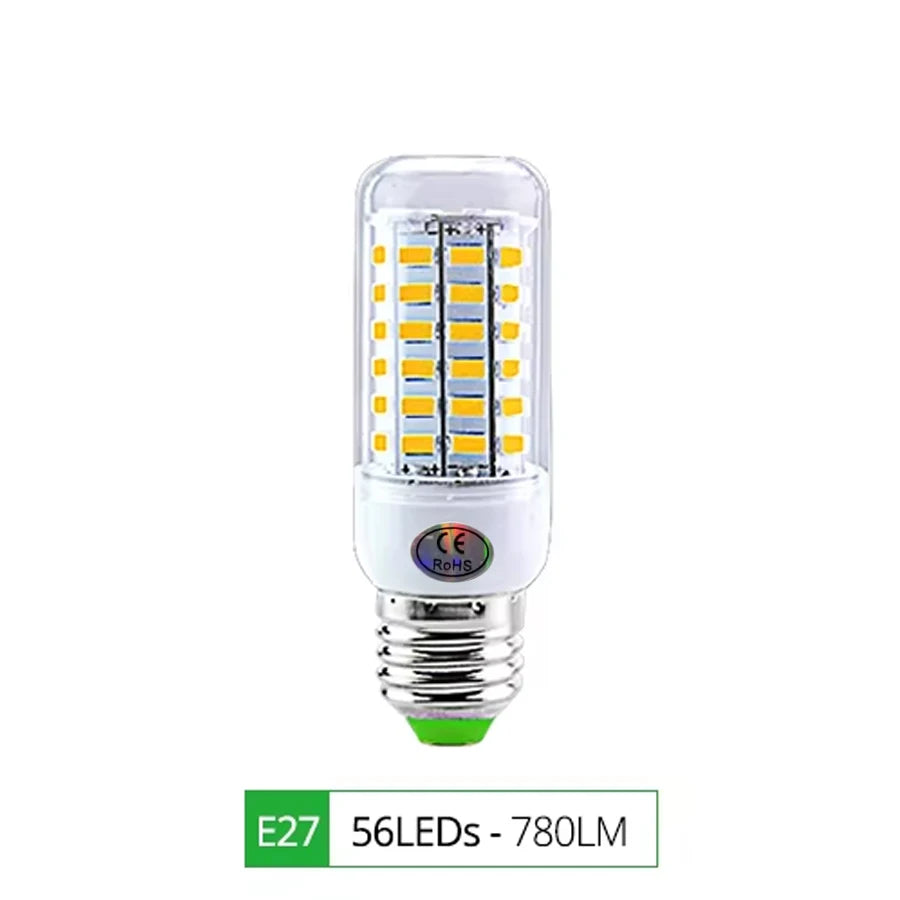 E27 LED Lamp E14 LED SMD 5730 220V Corn Light Bulbs 24 36 56 72LEDs Lamparas LED Chandelie For Home Decoration Ampoule Led Light