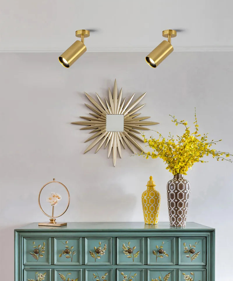 Dimmable LED downlight spot light 7w9W 12W Image wall retro wall lamp AC90V-260V ceiling lamp GU10 Indoor replaceable bulb