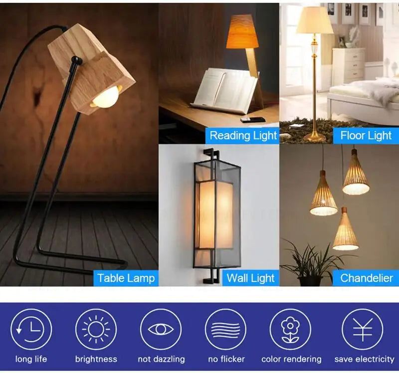 2PCS LED Bulb Lamp E27 AC220V Light Bulb Magic Beans G45 7W 9W 12W High Brightness Lampada Bombilla Spotlight Pendant Table Lamp